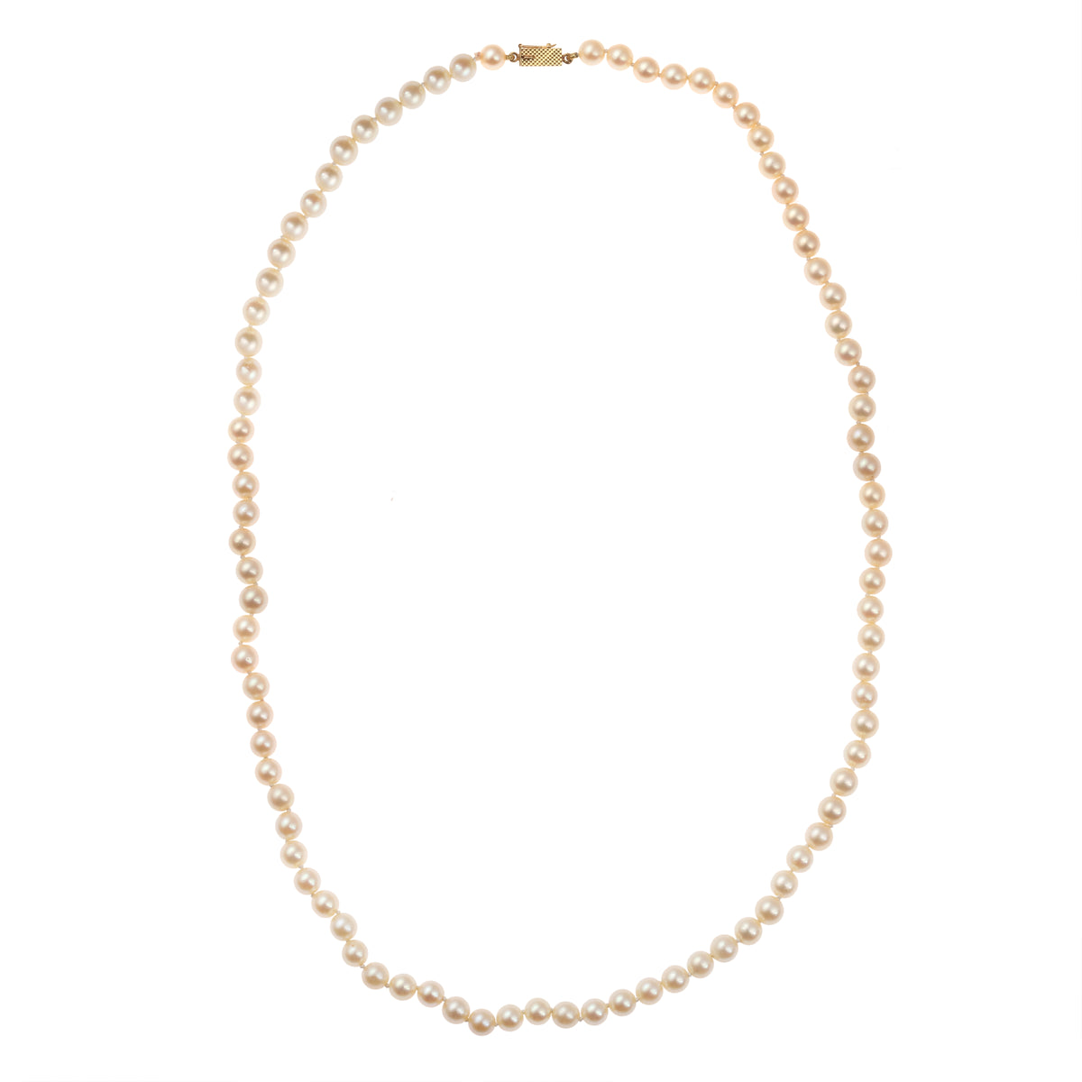 Collier de Perles 60 cm Or Jaune 18 Carats