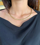 18 Carats Yellow Gold Torque Necklace