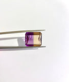 Bolivian 11.53 Carats Rectangular Cut Ametrine