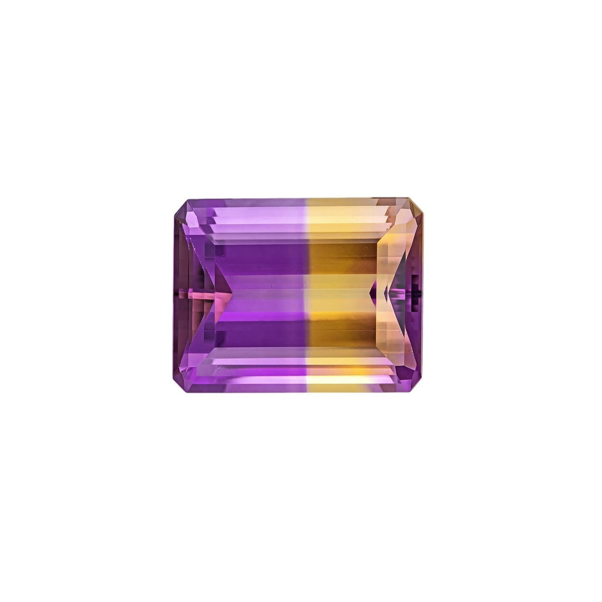 Bolivian 11.53 Carats Rectangular Cut Ametrine
