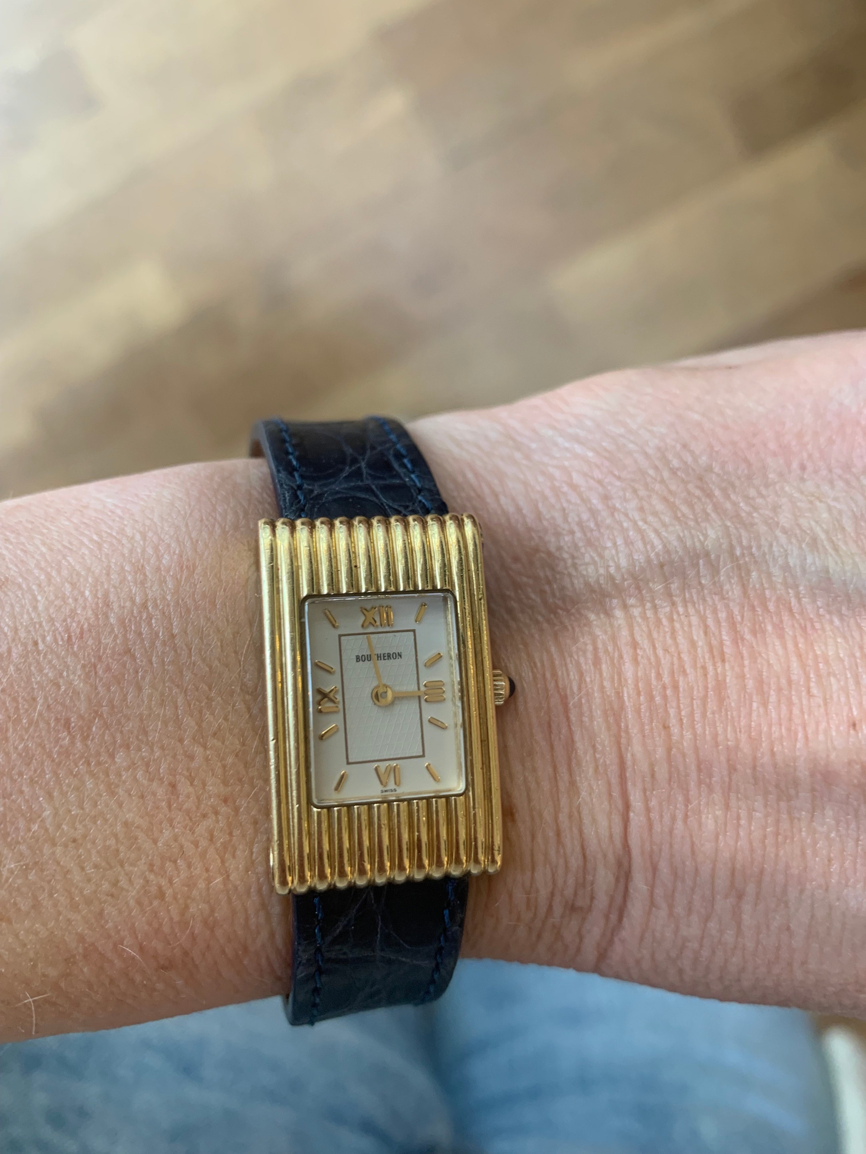 Boucheron Reflet Small 18 Carats Yellow Gold Watch