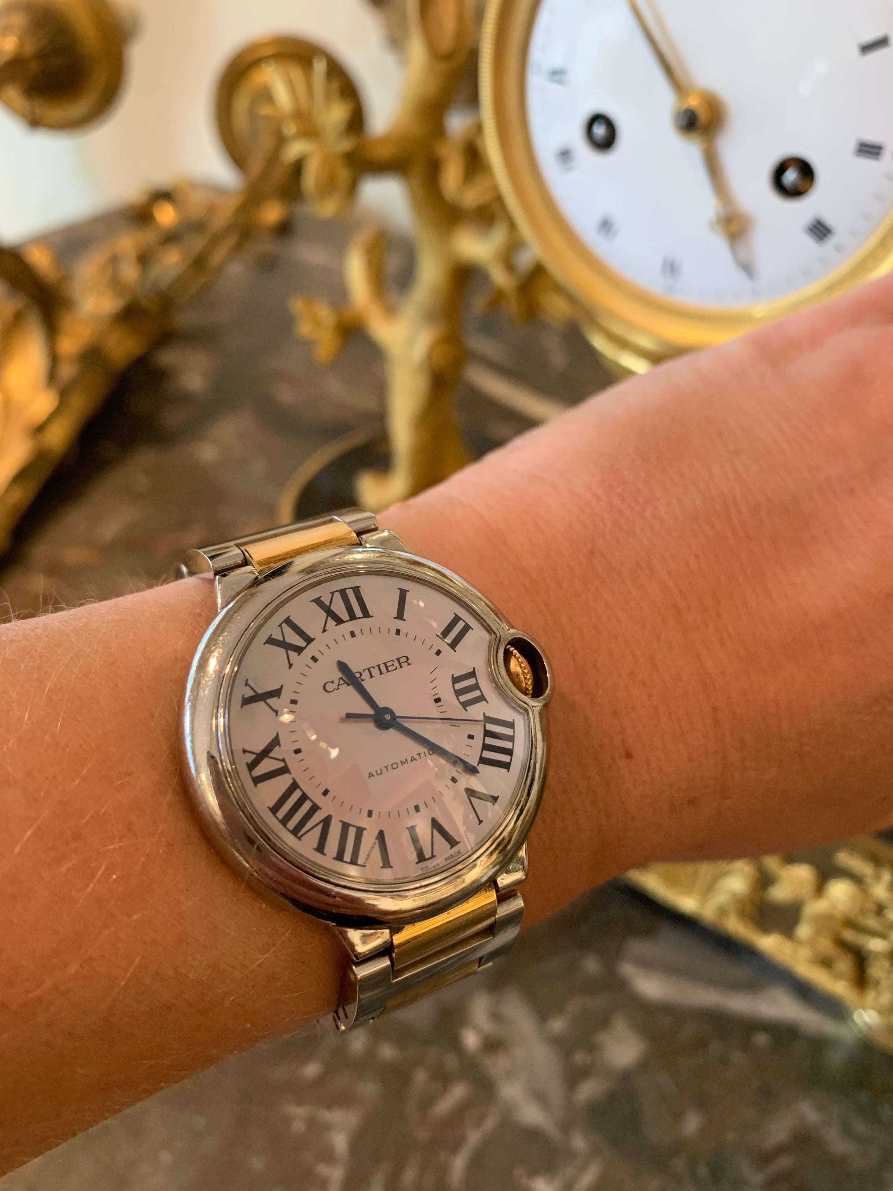 Cartier ballon bleu mother of pearl face deals