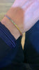 Bracelet Tennis Saphirs Arc-En-Ciel 5 Carats Or Gris 18 Carats