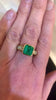 Bague Emeraude 2.73 Carats Diamants Or Jaune 18 Carats (Certificat)