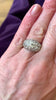 Bague Jonc Diamants 2.20 Carats Or Gris 18 Carats