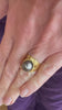 Fernand Demaret Tahitian Pearl 18 Carat Yellow Gold Ring