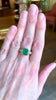 Bague Emeraude 2.73 Carats Diamants Or Jaune 18 Carats (Certificat)