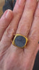 Hermès Corozo Golden Finish Ring