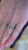 Sapphires Diamonds 18 Carats White Gold Wedding Band