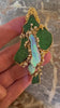 Gilbert Albert Opal Diamonds Uvarovites 18 Carats Yellow Gold Pendant Brooch