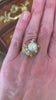 Bague Andrew Grima Perle Diamants Or Jaune 18 Carats