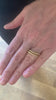 18 Carat Yellow Gold Twisted Wedding Rings Pair