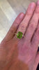 Bague Péridot 4.80 Carats Diamants Or Jaune 18 Carats