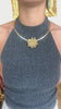 1.20 Carats Diamonds 18 Carat Yellow Gold Thistle Brooch