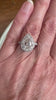 Bague Diamants Poire 1.90 Carats Platine Or Gris 18 Carats