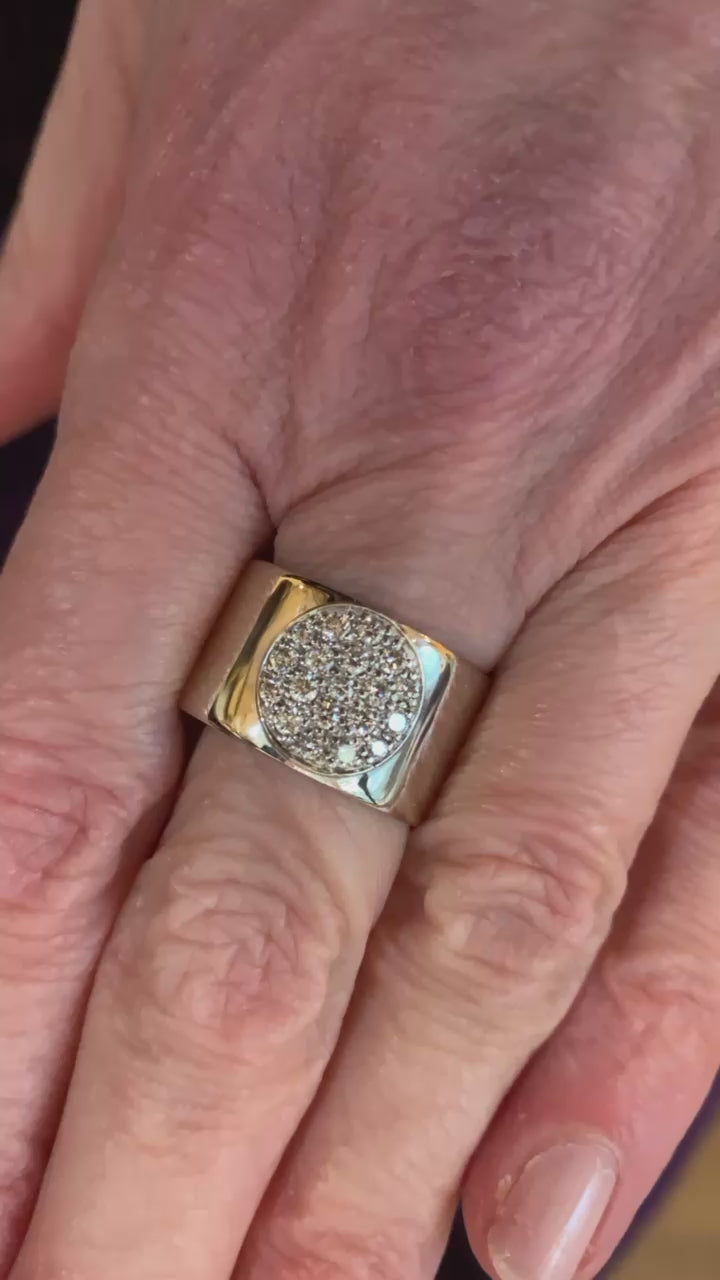 Bague Dinh Van Anthéa Diamants Or Gris 18 Carats