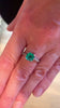 Bague Emeraude Colombie 1.36 Carats Diamants Or Gris 18 Carats (Certifiée)