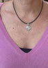 Diamonds 18 Carats White Gold Rhombus Pendant