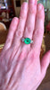 Certified 4.35 Carats Ethiopian Emerald Diamonds 18 Carats Yellow Gold Platinum Ring