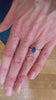 1.20 Carats Sapphire Diamonds 18 Carats Yellow Gold Ring