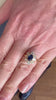 Bague Pompadour Saphir 1.20 Diamants Or Jaune 18 Carats