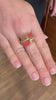 Bague Kutchinsky Corail Diamants Or Jaune 18 Carats