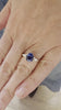 Certified 2.25 Carats Unheated Ceylon Sapphire Diamonds 18 Carat Rose Gold Ring