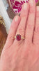 Bague Rubellite 4.16 Carats Diamants Or Jaune 18 Carats