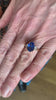 Certified 3.54 Carats Unheated Oval-Cut Sapphire Diamonds Rose Gold Ring