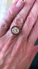 Certified 1.50 Carat Diamonds Rubies 18 Carat White Gold Art Deco Style Ring