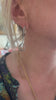Hot Air Balloon earrings paved diamonds and white gold