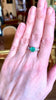 Bague Emeraude Colombie 1.35 carats Diamants Or Gris 18 Carats (Certificat)