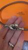 Hermès Lancelot Silvery Double Leather Bracelet
