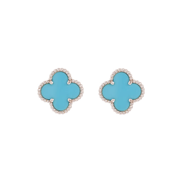Clover Charm Mini Hoop Earrings – US Jewelry House