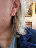 1 Carat Cushion Cut Diamonds 18 Carat White Gold Earrings