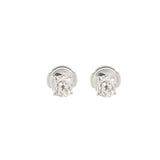 1 Carat Cushion Cut Diamonds 18 Carat White Gold Earrings