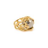 Bague Cocktail Gilbert Albert 5 Boules Interchangeables Diamants Or Jaune 18 Carats