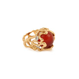 Bague Cocktail Gilbert Albert 5 Boules Interchangeables Diamants Or Jaune 18 Carats