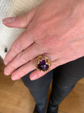 Bague Cocktail Gilbert Albert 5 Boules Interchangeables Diamants Or Jaune 18 Carats