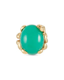 Bague Cocktail Dior "Gourmande" Chrysoprase Diamants Or Jaune 18 Carats