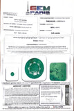 Certified 4.35 Carats Ethiopian Emerald Diamonds 18 Carats Yellow Gold Platinum Ring