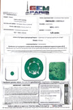 Bague Emeraude Ethiopie 4.35 Carats Diamants Or Jaune 18 Carats & Platine (Certificat)