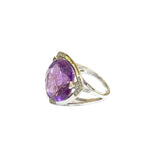 Bague Mauboussin "Mes Couleurs à Toi" Améthyste Diamants Or Gris 18 Carats