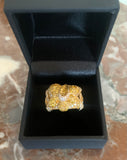 Atelier Brun 3 Carats Yellow & White Diamonds 18 Carats Yellow Gold Ring