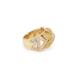 Atelier Brun 3 Carats Yellow & White Diamonds 18 Carats Yellow Gold Ring
