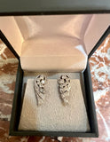 Diamonds 18 Carats White Gold Wings Earrings