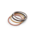 Bracelets Tubulaires Argent Rhodié Rose