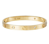Bracelet Cartier LOVE Diamants Or Jaune 18 Carats