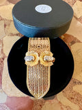 Bracelet Rétro Ceinture Diamants Or Jaune 18 Carats