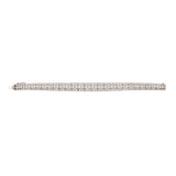 Bracelet Rétro 6 Carats Diamants Platine Or Gris 18 Carats